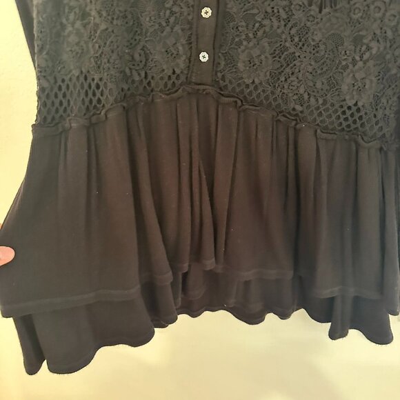 KNOX ROSE BLACK BOHO TOP SIZE SMALL - Picture 4 of 4